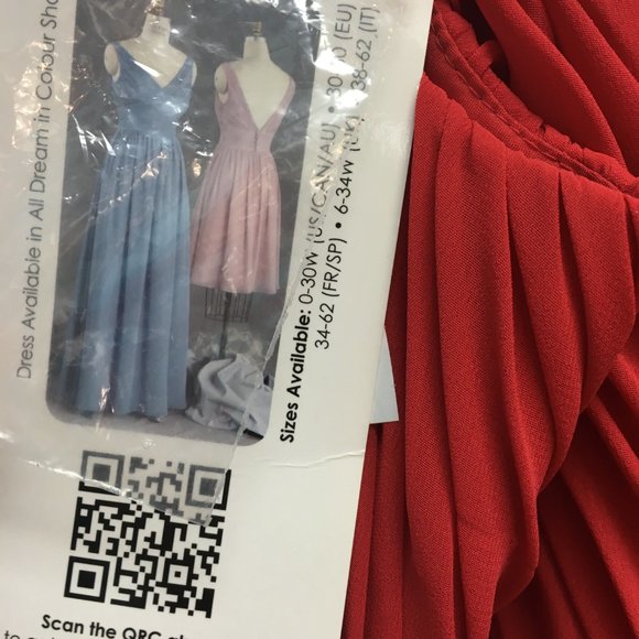 NEW Red Party Dress, Aline Flowy Short Holiday Formal Pageant Prom Mothers - Picture 4 of 6